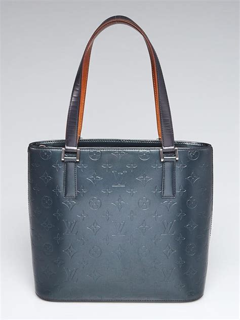 LOUIS VUITTON Mat Monogram Stockton Blue 